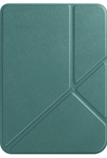 Nomfy Hoesje Geschikt voor Kobo Clara BW Hoes Book Case Trifold - Hoes Geschikt voor Kobo Clara BW Hoesje Book Cover - Donkergroen