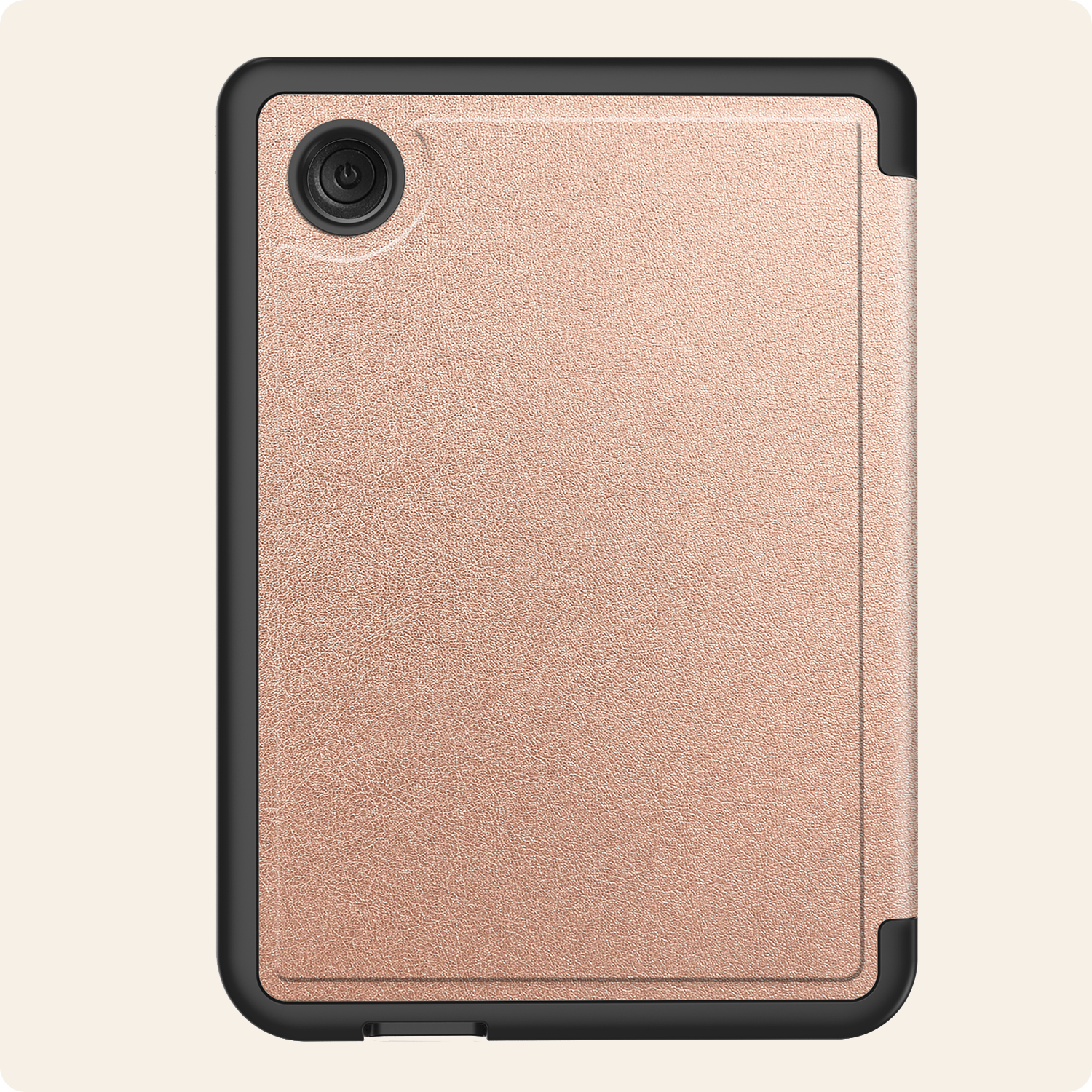 Nomfy Hoesje Geschikt voor Kobo Clara BW Hoes Book Case Trifold - Hoes Geschikt voor Kobo Clara BW Hoesje Book Cover - Rosé Goud
