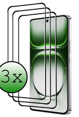 BASEY. Screenprotector Geschikt voor Oppo Reno12 Screenprotector Beschermglas Full Cover - Screenprotector Geschikt voor Oppo Reno12 Screen Protector Full Cover - 3 Stuks