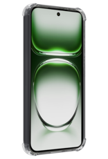 BASEY. Hoesje Geschikt voor Oppo Reno12 Hoesje Shock Proof Cover Case Shockproof Met 2x Screenprotector - Hoes Geschikt voor Oppo Reno12 Hoes Siliconen Back Case - Transparant