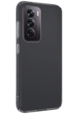 BASEY. Hoes Geschikt voor Oppo Reno12 Hoesje Siliconen Back Cover Case Met 2x Screenprotector - Hoesje Geschikt voor Oppo Reno12 Hoes Cover Hoesje - Transparant