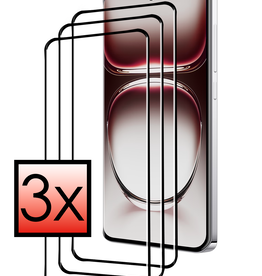 NoXx NoXx Oppo Reno12 Screenprotector Full Cover - 3 PACK