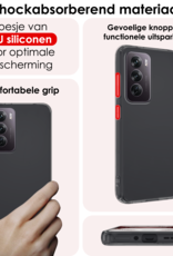 NoXx Hoes Geschikt voor Oppo Reno12 Hoesje Cover Siliconen Back Case Hoes - Transparant - 2x