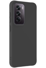 NoXx Hoes Geschikt voor Oppo Reno12 Hoesje Cover Siliconen Back Case Hoes - Zwart - 2x