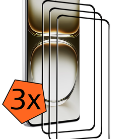 Nomfy Nomfy Oppo Reno12 Screenprotector Full Cover - 3 PACK