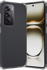 Nomfy Hoesje Geschikt voor Oppo Reno12 Hoesje Shock Proof Cover Case Shockproof - Hoes Geschikt voor Oppo Reno12 Hoes Siliconen Back Case - Transparant