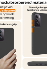 Nomfy Hoesje Geschikt voor Oppo Reno12 Hoesje Siliconen Cover Case - Hoes Geschikt voor Oppo Reno12 Hoes Back Case - Zwart