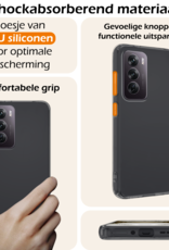 Nomfy Hoesje Geschikt voor Oppo Reno12 Hoesje Siliconen Cover Case Met Screenprotector - Hoes Geschikt voor Oppo Reno12 Hoes Back Case - Transparant