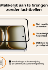 Nomfy Hoesje Geschikt voor Oppo Reno12 Hoesje Siliconen Cover Case Met 2x Screenprotector - Hoes Geschikt voor Oppo Reno12 Hoes Back Case - Zwart