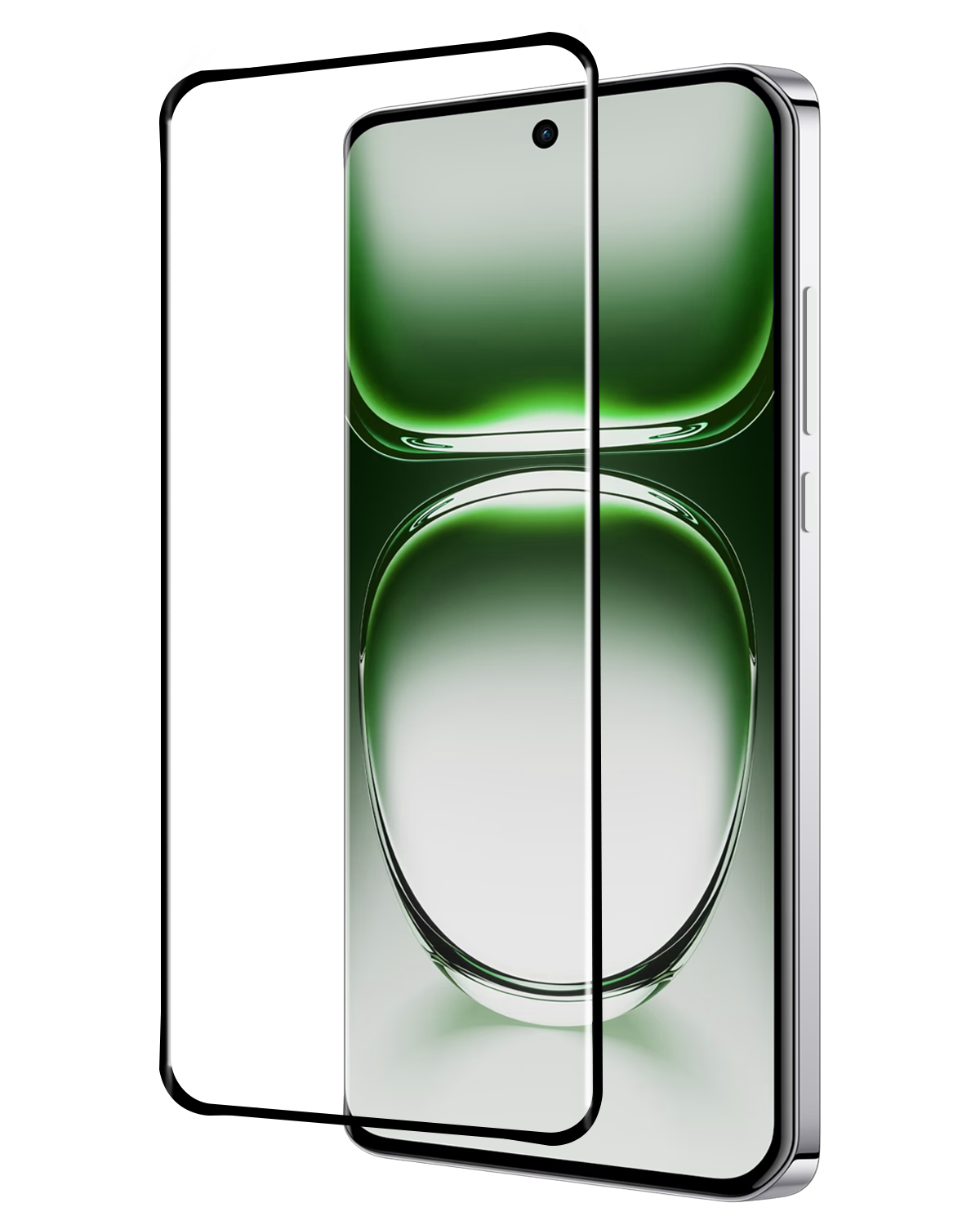 BASEY. Screenprotector Geschikt voor Oppo Reno12 Pro Screenprotector Beschermglas Full Cover - Screenprotector Geschikt voor Oppo Reno12 Pro Screen Protector Full Cover