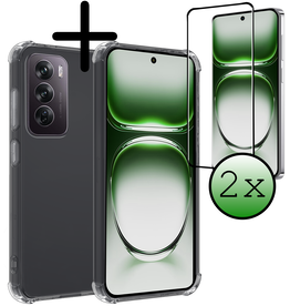 BASEY. BASEY. Oppo Reno12 Pro Hoesje Shockproof Met 2x Screenprotector