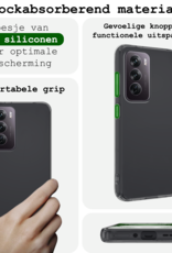 BASEY. Hoes Geschikt voor Oppo Reno12 Pro Hoesje Siliconen Back Cover Case - Hoesje Geschikt voor Oppo Reno12 Pro Hoes Cover Hoesje - Transparant - 2 Stuks