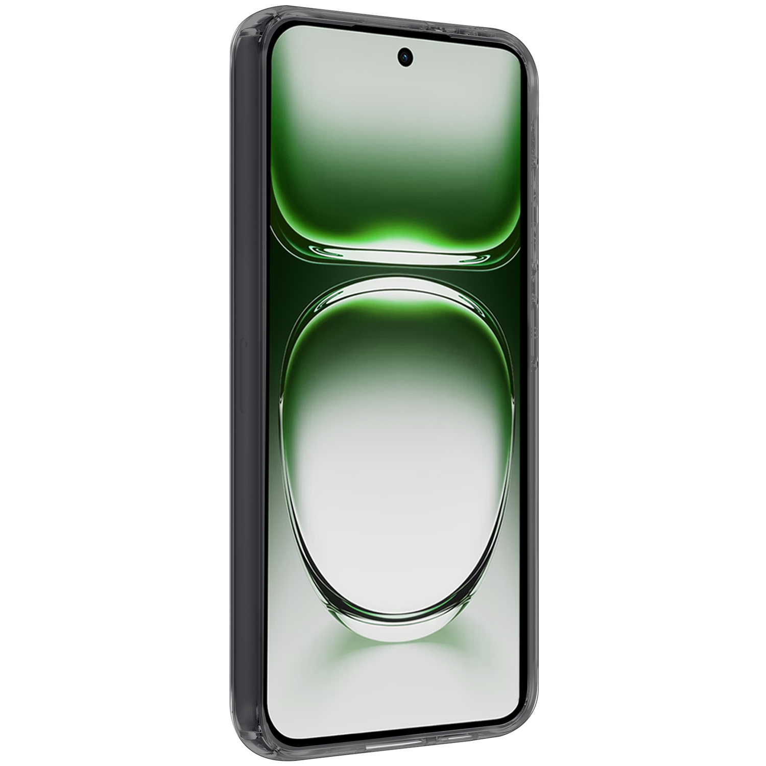 BASEY. Hoes Geschikt voor Oppo Reno12 Pro Hoesje Siliconen Back Cover Case Met 2x Screenprotector - Hoesje Geschikt voor Oppo Reno12 Pro Hoes Cover Hoesje - Transparant