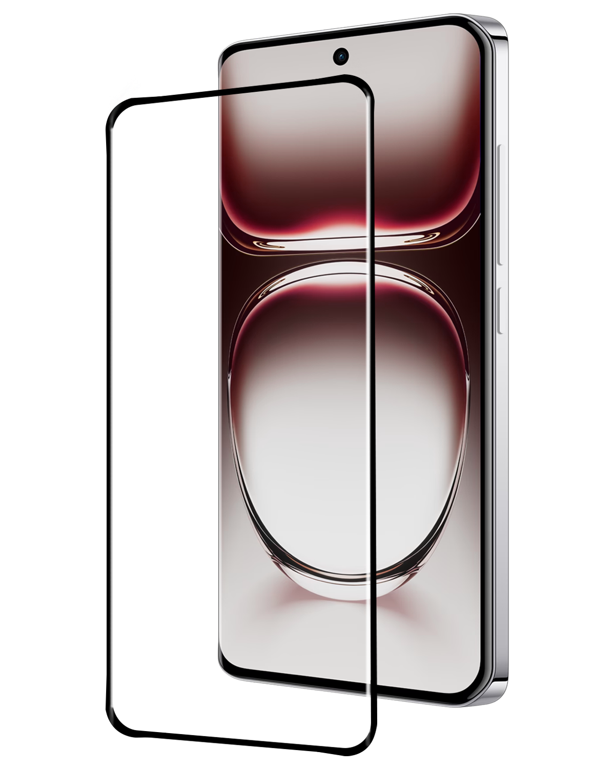 NoXx Screenprotector Geschikt voor Oppo Reno12 Pro Screenprotector Tempered Glass Gehard Glas Full Cover