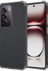 NoXx Hoesje Geschikt voor Oppo Reno12 Pro Hoesje Shock Proof Cover Case Shockproof - Hoes Geschikt voor Oppo Reno12 Pro Hoes Siliconen Back Case - Transparant
