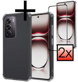 NoXx NoXx Oppo Reno12 Pro Hoesje Shockproof Met 2x Screenprotector