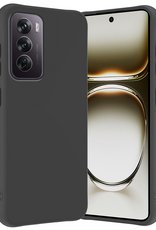Nomfy Hoesje Geschikt voor Oppo Reno12 Pro Hoesje Siliconen Cover Case - Hoes Geschikt voor Oppo Reno12 Pro Hoes Back Case - Zwart