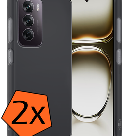 Nomfy Nomfy Oppo Reno12 Pro Hoesje Siliconen - Transparant - 2 PACK