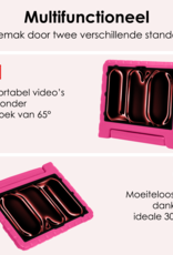 NoXx iPad Pro 13 inch 2024 Hoes Kinder Hoesje Kids Case Cover Kids Proof Met 2x Screenprotector - iPad Pro 13 inch 2024 Kinder Hoes - Roze