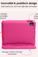 NoXx iPad Pro 13 inch 2024 Hoes Kinder Hoesje Kids Case Cover Kids Proof Met Screenprotector - iPad Pro 13 inch 2024 Kinder Hoes - Roze