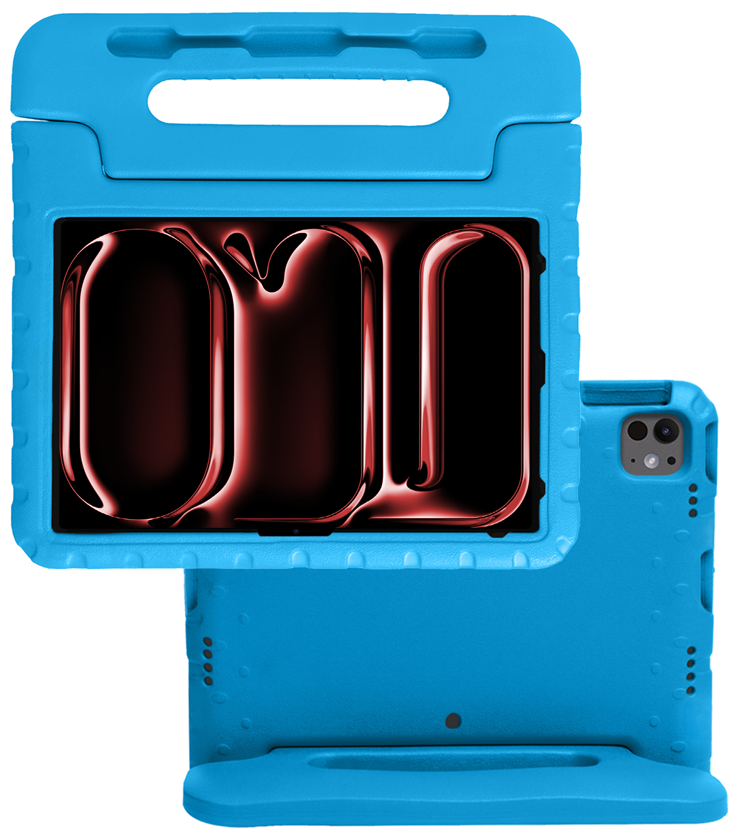 NoXx iPad Pro 13 inch 2024 Hoes Kinder Hoesje Kids Case Cover Kids Proof - iPad Pro 13 inch 2024 Kinder Hoes - Licht Blauw