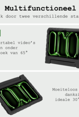 BASEY. iPad Pro 13 inch 2024 Hoes Kinder Hoesje Kids Case Cover Kids Proof Met 2x Screenprotector - iPad Pro 13 inch 2024 Kinder Hoes - Zwart