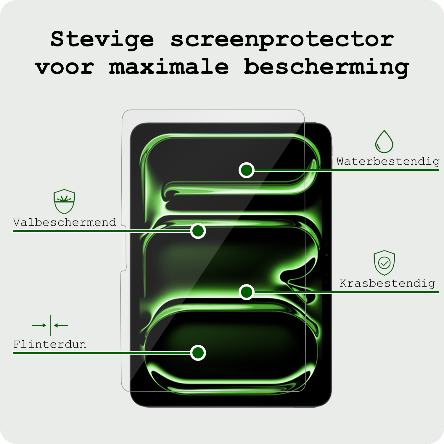 BASEY. iPad Pro 13 inch 2024 Hoes Kinder Hoesje Kids Case Cover Kids Proof Met 2x Screenprotector - iPad Pro 13 inch 2024 Kinder Hoes - Paars