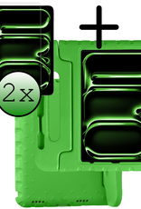 BASEY. iPad Pro 13 inch 2024 Hoes Kinder Hoesje Kids Case Cover Kids Proof Met 2x Screenprotector - iPad Pro 13 inch 2024 Kinder Hoes - Groen