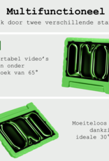 BASEY. iPad Pro 13 inch 2024 Hoes Kinder Hoesje Kids Case Cover Kids Proof Met 2x Screenprotector - iPad Pro 13 inch 2024 Kinder Hoes - Groen