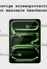 BASEY. iPad Pro 13 inch 2024 Hoes Kinder Hoesje Kids Case Cover Kids Proof Met Screenprotector - iPad Pro 13 inch 2024 Kinder Hoes - Paars