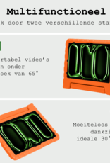 BASEY. iPad Pro 13 inch 2024 Hoes Kinder Hoesje Kids Case Cover Kids Proof Met Screenprotector - iPad Pro 13 inch 2024 Kinder Hoes - Oranje