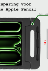 BASEY. iPad Pro 13 inch 2024 Hoes Kinder Hoesje Kids Case Cover Kids Proof - iPad Pro 13 inch 2024 Kinder Hoes - Zwart