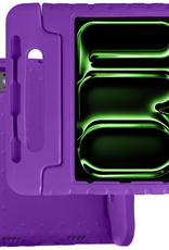 BASEY. iPad Pro 13 inch 2024 Hoes Kinder Hoesje Kids Case Cover Kids Proof - iPad Pro 13 inch 2024 Kinder Hoes - Paars