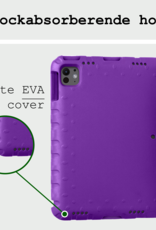 BASEY. iPad Pro 13 inch 2024 Hoes Kinder Hoesje Kids Case Cover Kids Proof - iPad Pro 13 inch 2024 Kinder Hoes - Paars