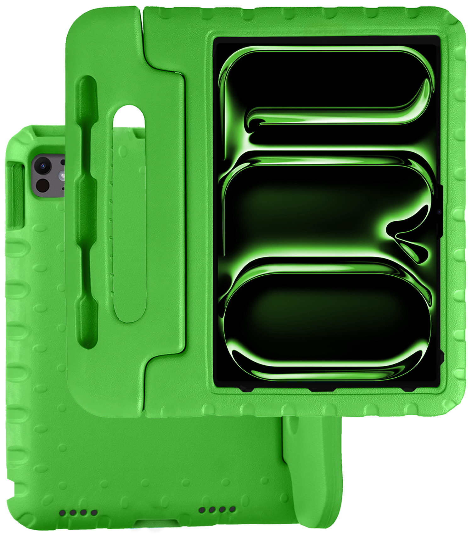 BASEY. iPad Pro 13 inch 2024 Hoes Kinder Hoesje Kids Case Cover Kids Proof - iPad Pro 13 inch 2024 Kinder Hoes - Groen