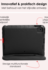 NoXx iPad Air 2024 Hoes Kinder Hoesje Kids Case Cover Kids Proof Met 2x Screenprotector - iPad Air 6 (13 inch) Kinder Hoes - Zwart