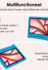 NoXx iPad Air 2024 Hoes Kinder Hoesje Kids Case Cover Kids Proof Met 2x Screenprotector - iPad Air 6 (13 inch) Kinder Hoes - Licht Blauw