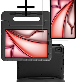 NoXx NoXx iPad Air 6 (13 inch) Kinderhoes Met Screenprotector - Zwart