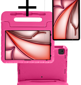 NoXx NoXx iPad Air 6 (13 inch) Kinderhoes Met Screenprotector - Roze