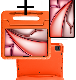 NoXx NoXx iPad Air 6 (13 inch) Kinderhoes Met Screenprotector - Oranje