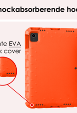 NoXx iPad Air 2024 Hoes Kinder Hoesje Kids Case Cover Kids Proof Met Screenprotector - iPad Air 6 (13 inch) Kinder Hoes - Oranje