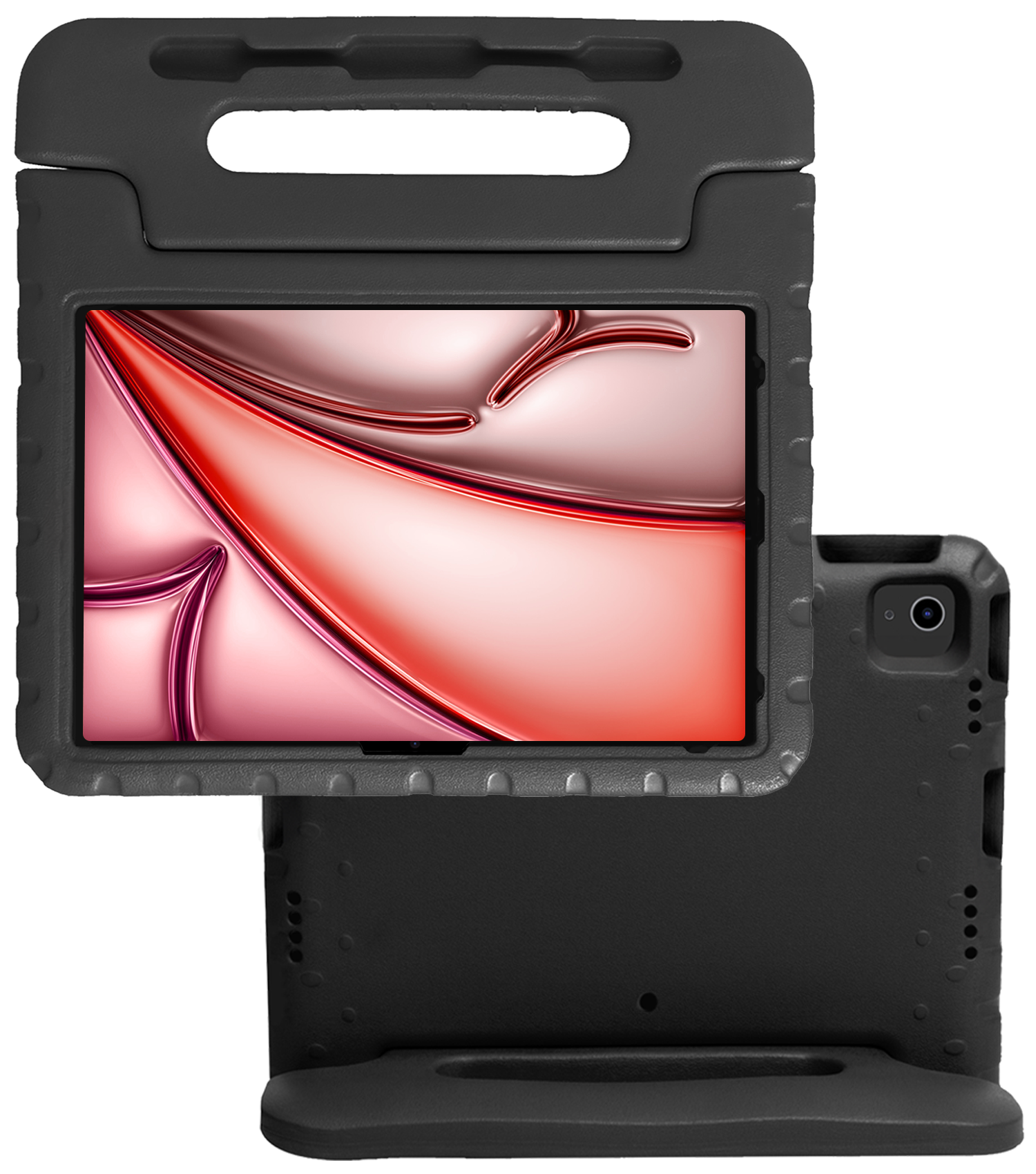 NoXx iPad Air 2024 Hoes Kinder Hoesje Kids Case Cover Kids Proof - iPad Air 6 (13 inch) Kinder Hoes - Zwart