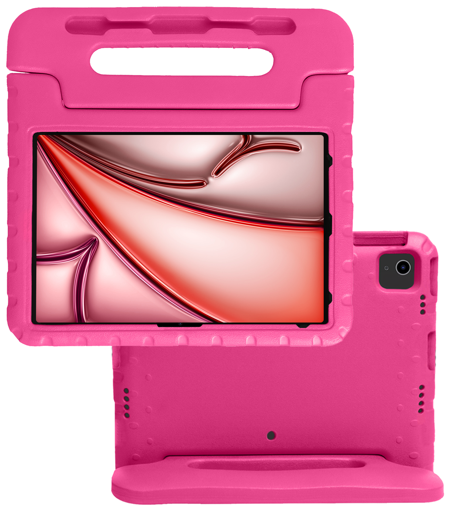 NoXx iPad Air 2024 Hoes Kinder Hoesje Kids Case Cover Kids Proof - iPad Air 6 (13 inch) Kinder Hoes - Roze