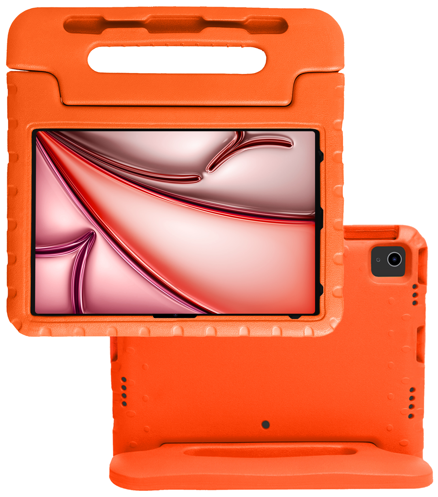 NoXx iPad Air 2024 Hoes Kinder Hoesje Kids Case Cover Kids Proof - iPad Air 6 (13 inch) Kinder Hoes - Oranje