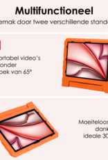 NoXx iPad Air 2024 Hoes Kinder Hoesje Kids Case Cover Kids Proof - iPad Air 6 (13 inch) Kinder Hoes - Oranje