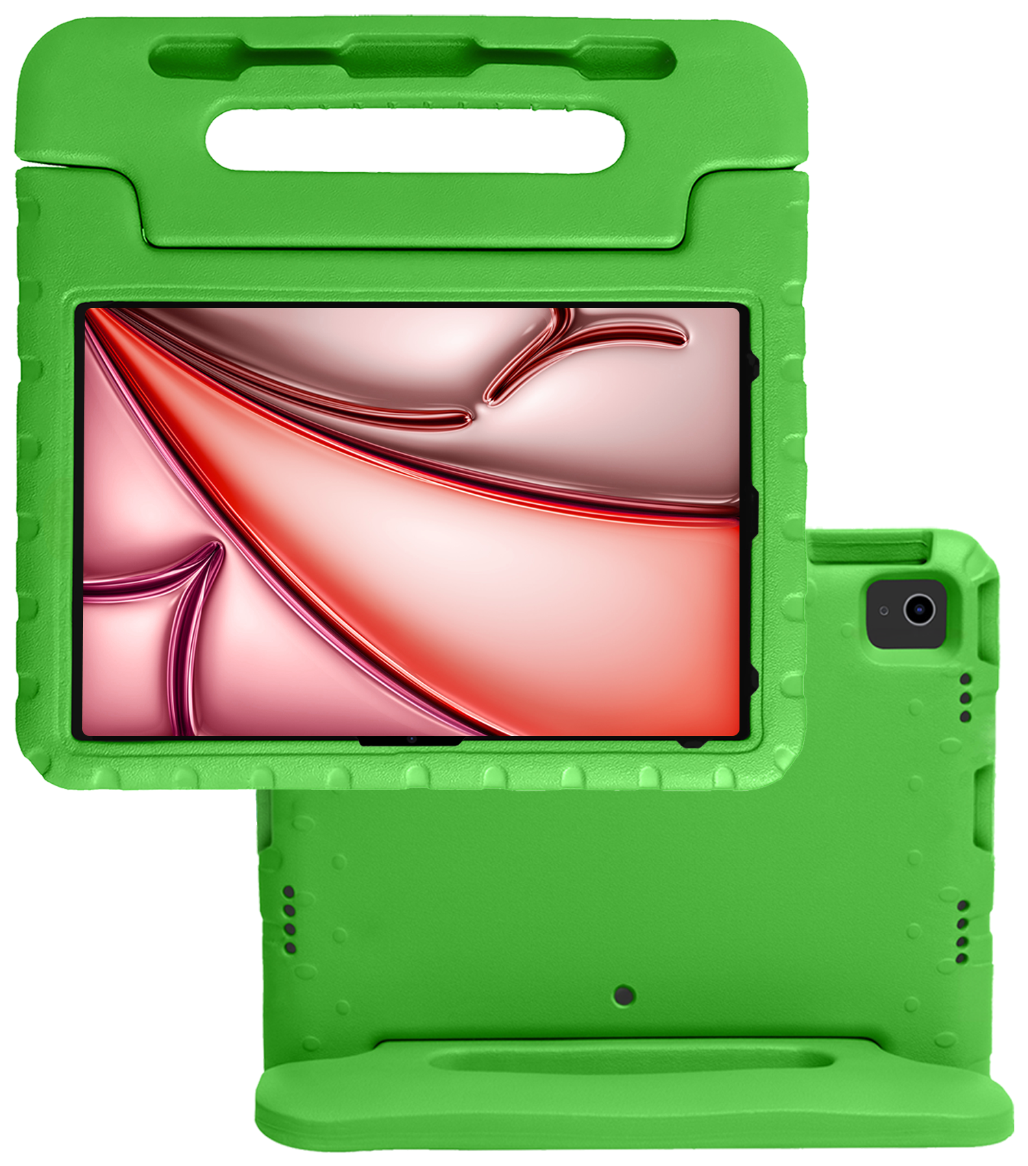 NoXx iPad Air 2024 Hoes Kinder Hoesje Kids Case Cover Kids Proof - iPad Air 6 (13 inch) Kinder Hoes - Groen