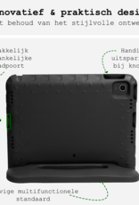 BASEY. iPad Air 2024 Hoes Kinder Hoesje Kids Case Cover Kids Proof Met 2x Screenprotector - iPad Air 6 (13 inch) Kinder Hoes - Zwart