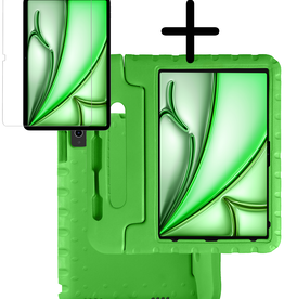 BASEY. BASEY. iPad Air 6 (13 inch) Kinderhoes Met Screenprotector - Groen