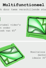 BASEY. iPad Air 2024 Hoes Kinder Hoesje Kids Case Cover Kids Proof Met Screenprotector - iPad Air 6 (13 inch) Kinder Hoes - Groen