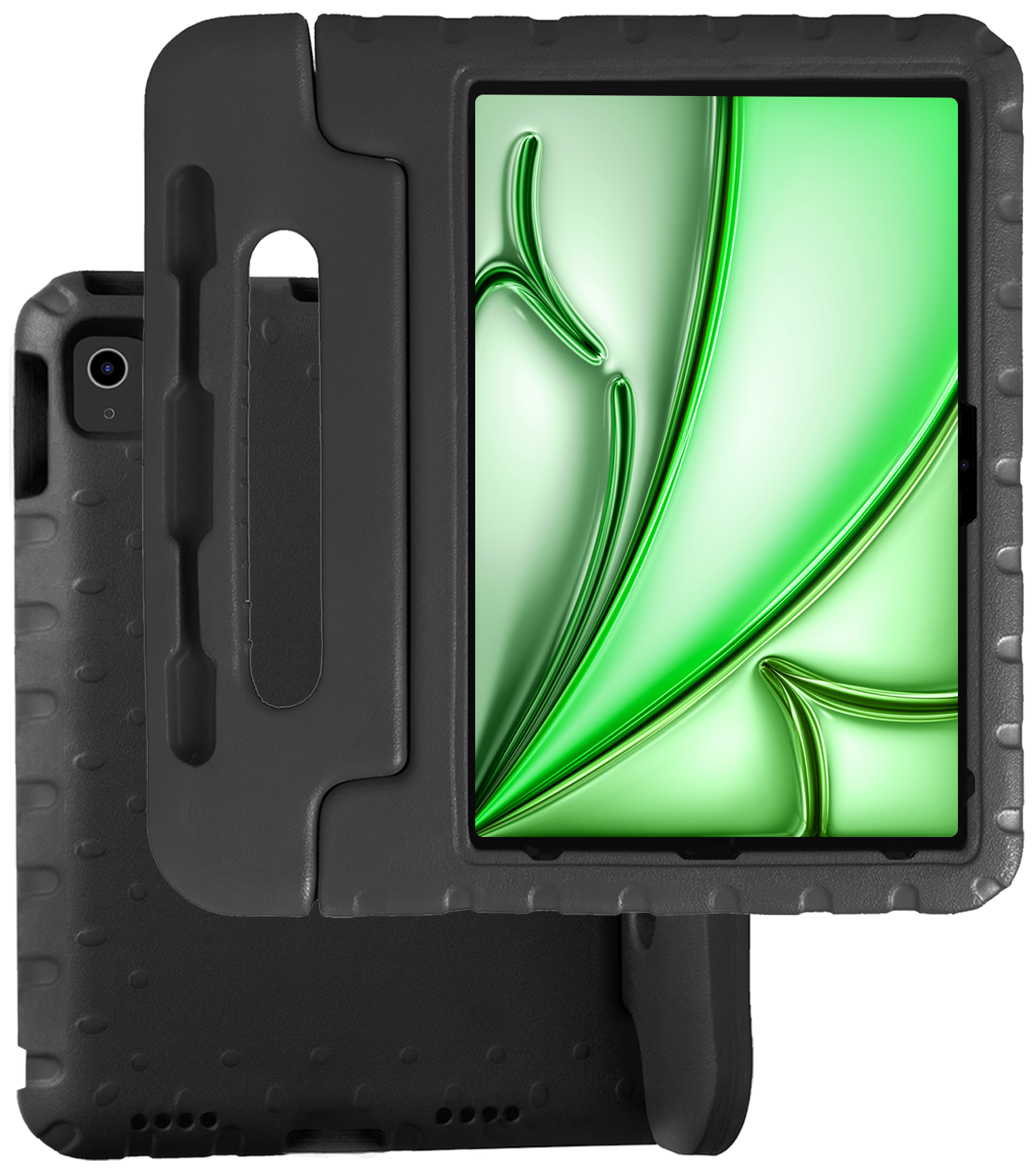 BASEY. iPad Air 2024 Hoes Kinder Hoesje Kids Case Cover Kids Proof - iPad Air 6 (13 inch) Kinder Hoes - Zwart